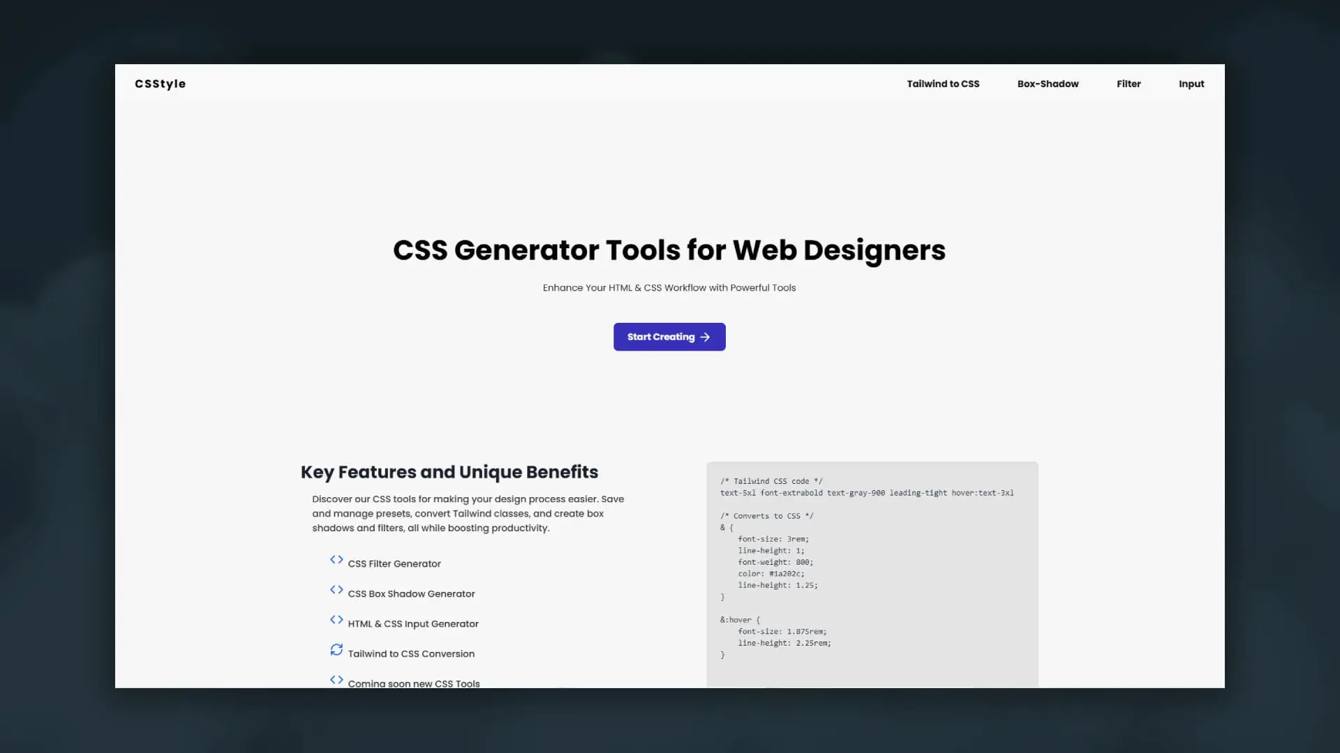 CSStyle.me - Generadores CSS para Desarrolladores